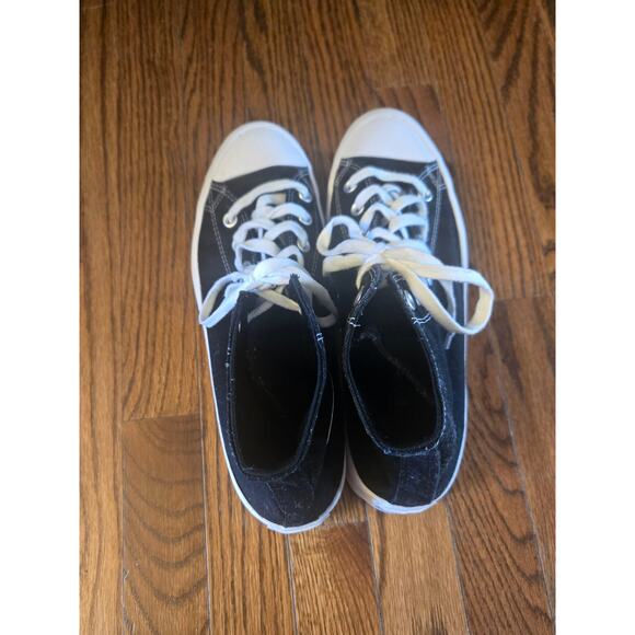 Converse Chuck Taylor All Star High Black White Platform Womens Sneakers Size 11 - Picture 10 of 13